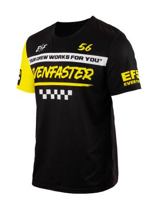 EF56 Футболка our crew works for you Чёрный/Желтый