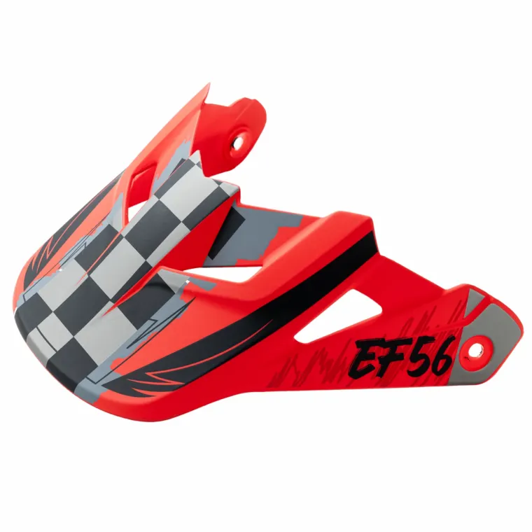 EF56 Козырек Base MX Красный/Серый матовый