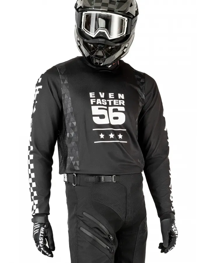 EF56 Джерси Enduro PRO 2.0 Forest Чёрный/Белый