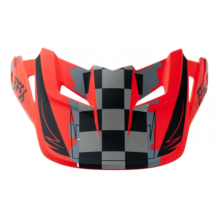 EF56 Козырек Base MX Красный/Серый матовый