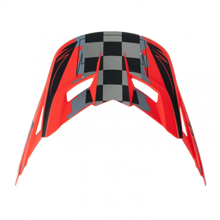 EF56 Козырек Base MX Красный/Серый матовый