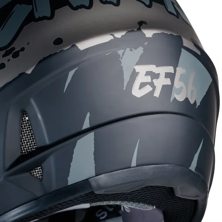 EF56 Шлем Base MX Черный матовый ABS