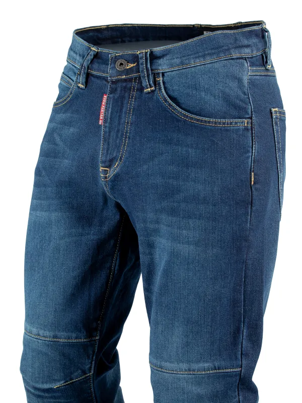 EF56 Мотоджинсы PYTHON муж. CORDURA DENIM Тёмный Синий