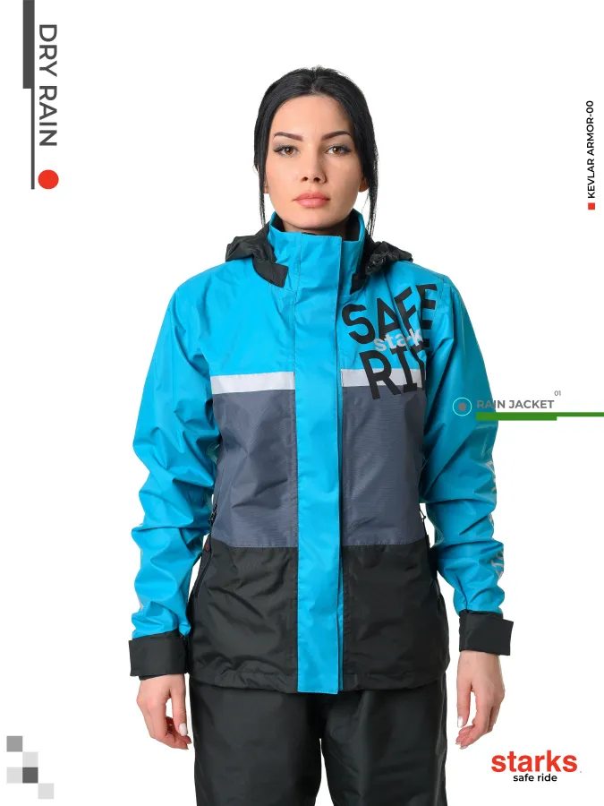 STARKS Дождевая куртка женская Dry Rain DR 219 жен. Бирюза