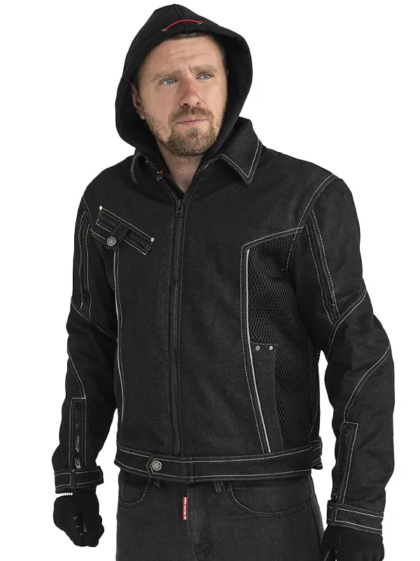 EF56 Мотокуртка джинсовая MAVERICK MESH 3-in-1 муж. CORDURA DENIM Чёрный (BK)
