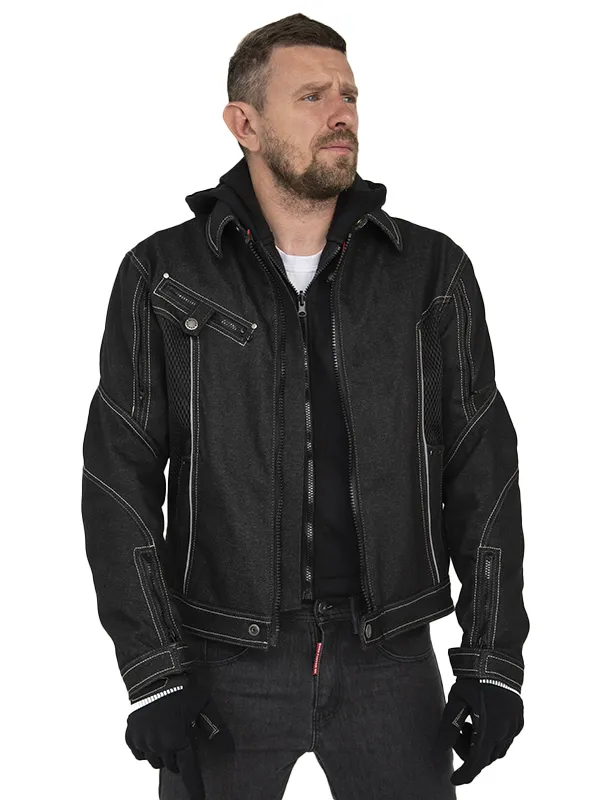 EF56 Мотокуртка джинсовая MAVERICK MESH 3-in-1 муж. CORDURA DENIM Чёрный (BK)