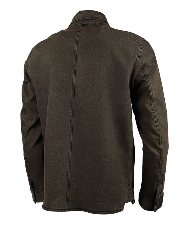 EF56 Моторубашка джинсовая FIGHTER EVO муж. CORDURA DENIM Хаки (KH)