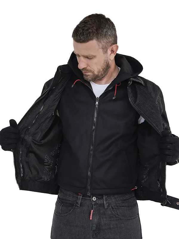 EF56 Мотокуртка джинсовая MAVERICK MESH 3-in-1 муж. CORDURA DENIM Чёрный (BK)