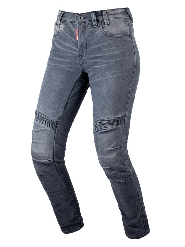 EF56 Мотоджинсы SNAKE LADY EVO жен. CORDURA DENIM Чёрный