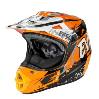 EF56 Шлем Base MX Оранжевый/Черный глянец ABS