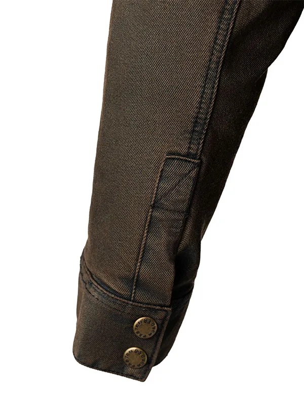 EF56 Моторубашка джинсовая FIGHTER EVO муж. CORDURA DENIM Хаки (KH)