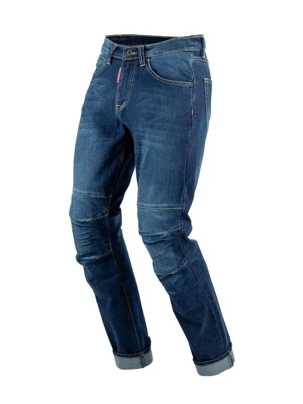 EF56 Мотоджинсы PYTHON муж. CORDURA DENIM Тёмный Синий