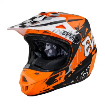 EF56 Шлем Base MX Оранжевый/Черный матовый ABS
