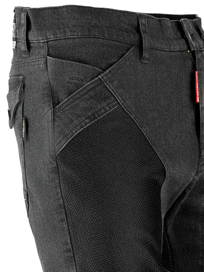 EF56 Мотоджинсы AIRPANTS муж. CORDURA DENIM Чёрный