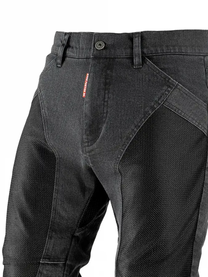EF56 Мотоджинсы AIRPANTS муж. CORDURA DENIM Чёрный