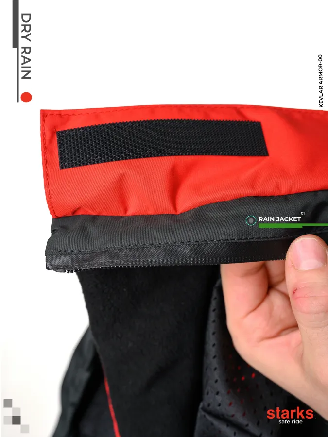 STARKS Дождевая куртка мужская Dry Rain DR 219  Красный