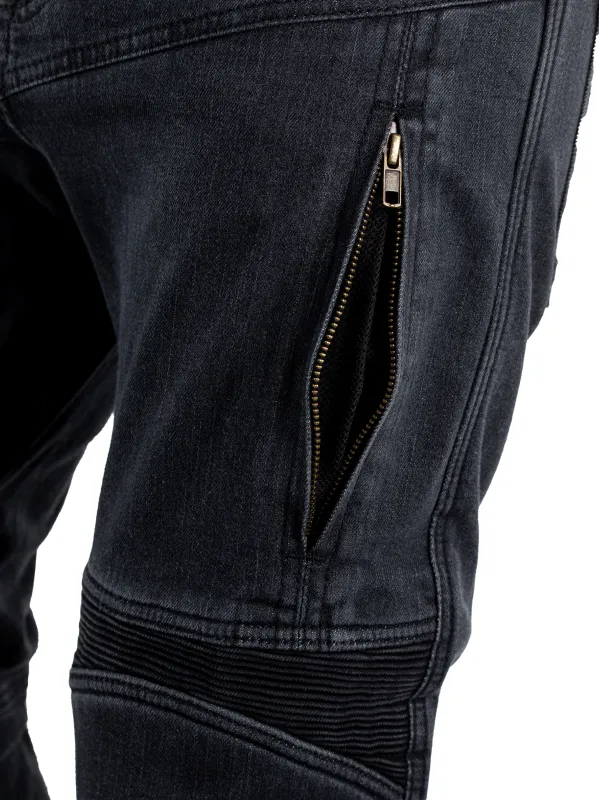 EF56 Мотоджинсы SAVAGE муж. CORDURA DENIM Чёрный