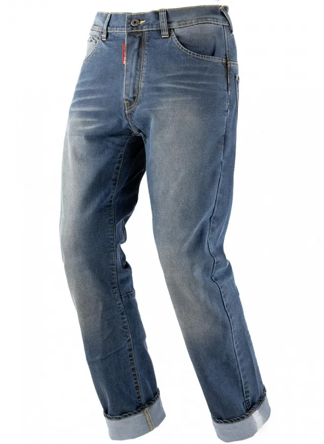 EF56 Мотоджинсы SKYNET муж. CORDURA DENIM Светлый Синий