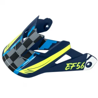 EF56 Козырек Base MX Синий/Белый/Hi-Viz матовый