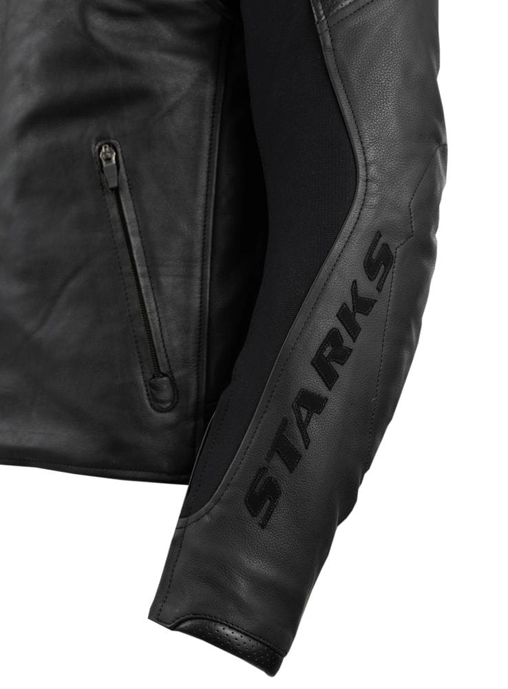 STARKS Кожаная куртка SN №1 (SKIN number 1) черный муж. - купить в